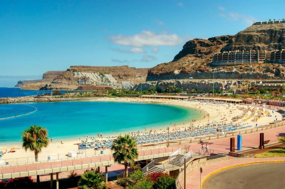 'View over Amadores beach on Gran Canaria, Spain' - Gran Canaria