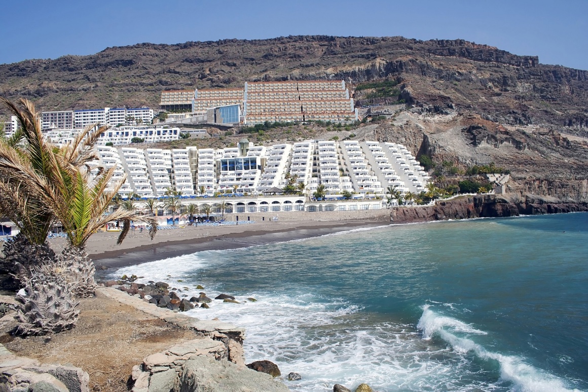 'The beach and sea front at playa taurito in Gran Canaria' - Gran Canaria